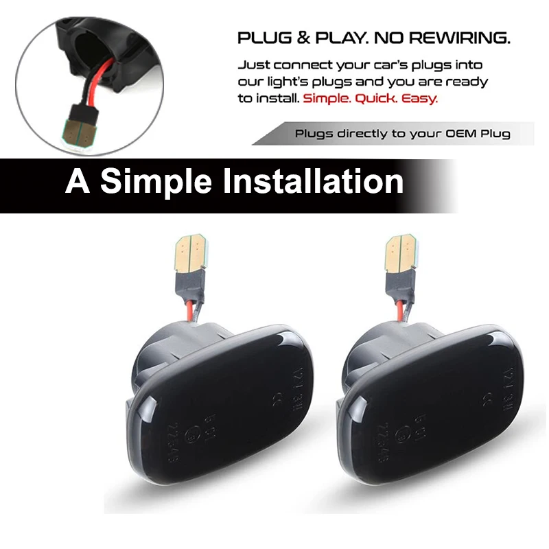 Динамический Янтарный светодиодный габаритный фонарь совместимый с Toyota Celica Caldina