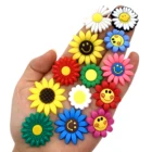 Оптовая торговля, микс 50 шт. завод подсолнечника значок аксессуары с плоской задней стороной для скрапбукинга 