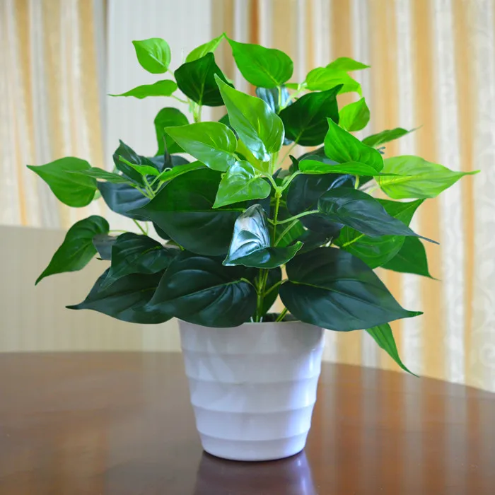 

Simulation plant false green rose plastic potted living room indoor and outdoor decorations