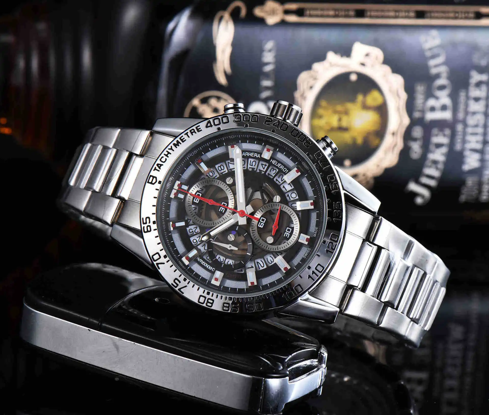 

Men's Watch Brand Watch Quartz Watch Men's Watch Fashion Men's Watch Steel Band Watch Casual Watch Calendar Watch Belt Watch