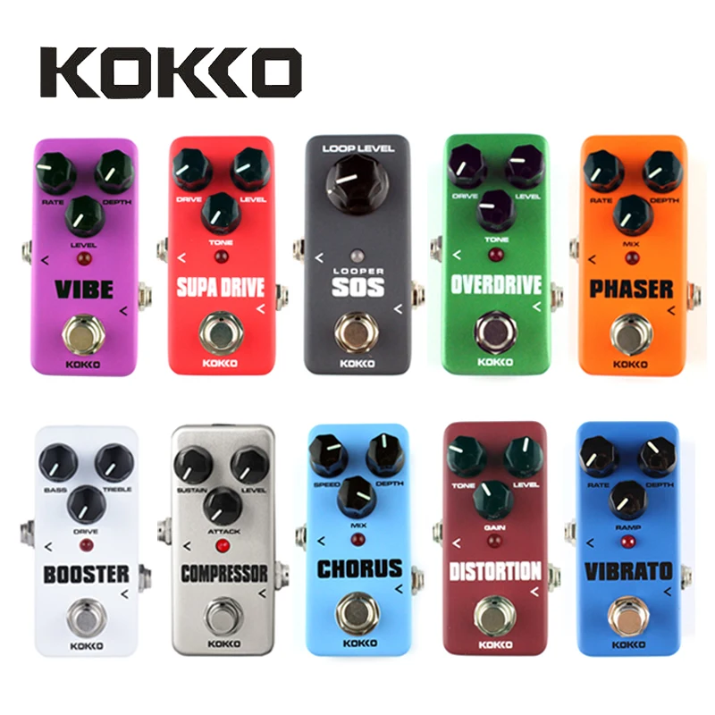 KOKKO Мини педаль портативная Гитара для звукового эффекта овердрайв таймер SOS