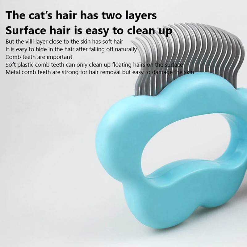 

Щетка-Расческа для удаления шерсти домашних животных, массажная для собак и кошек, инструменты для ухода за питомцами, 1 шт.