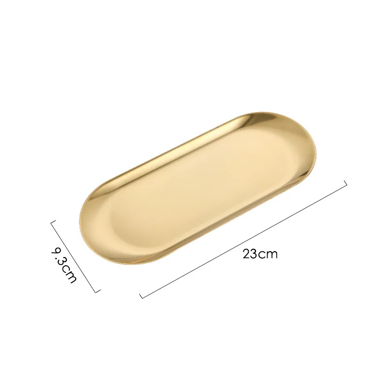 Десертная обеденная тарелка из нержавеющей стали в скандинавском стиле