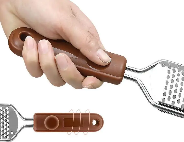 Очиститель для ног из нержавеющей стали резиновый инструмент педикюра удаления