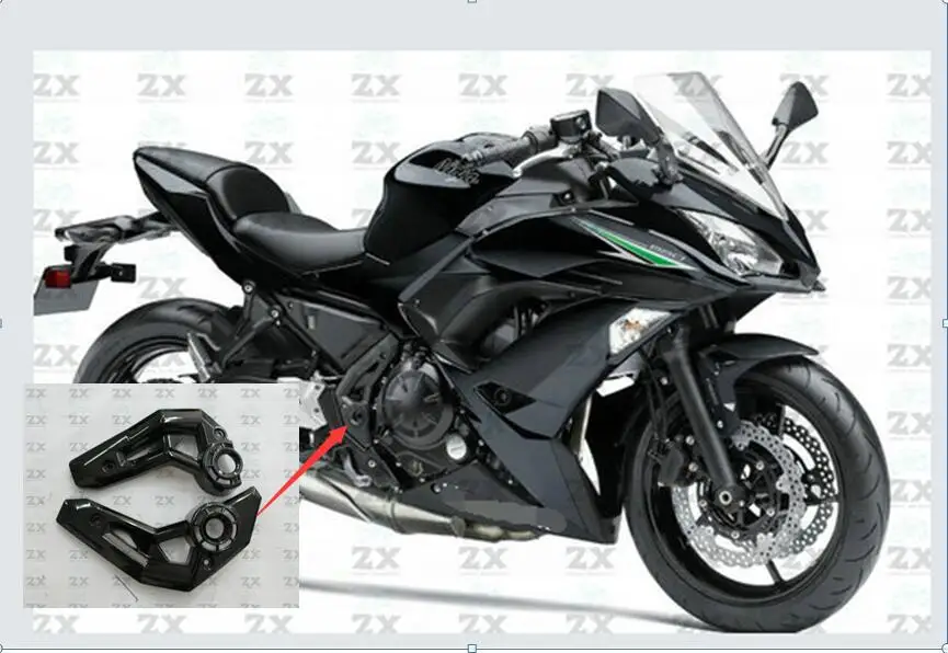 Обтекатели для мотоциклов kawaski er6f ER6F ninja 650 2017 2018 обтекатель панели рамы боковая