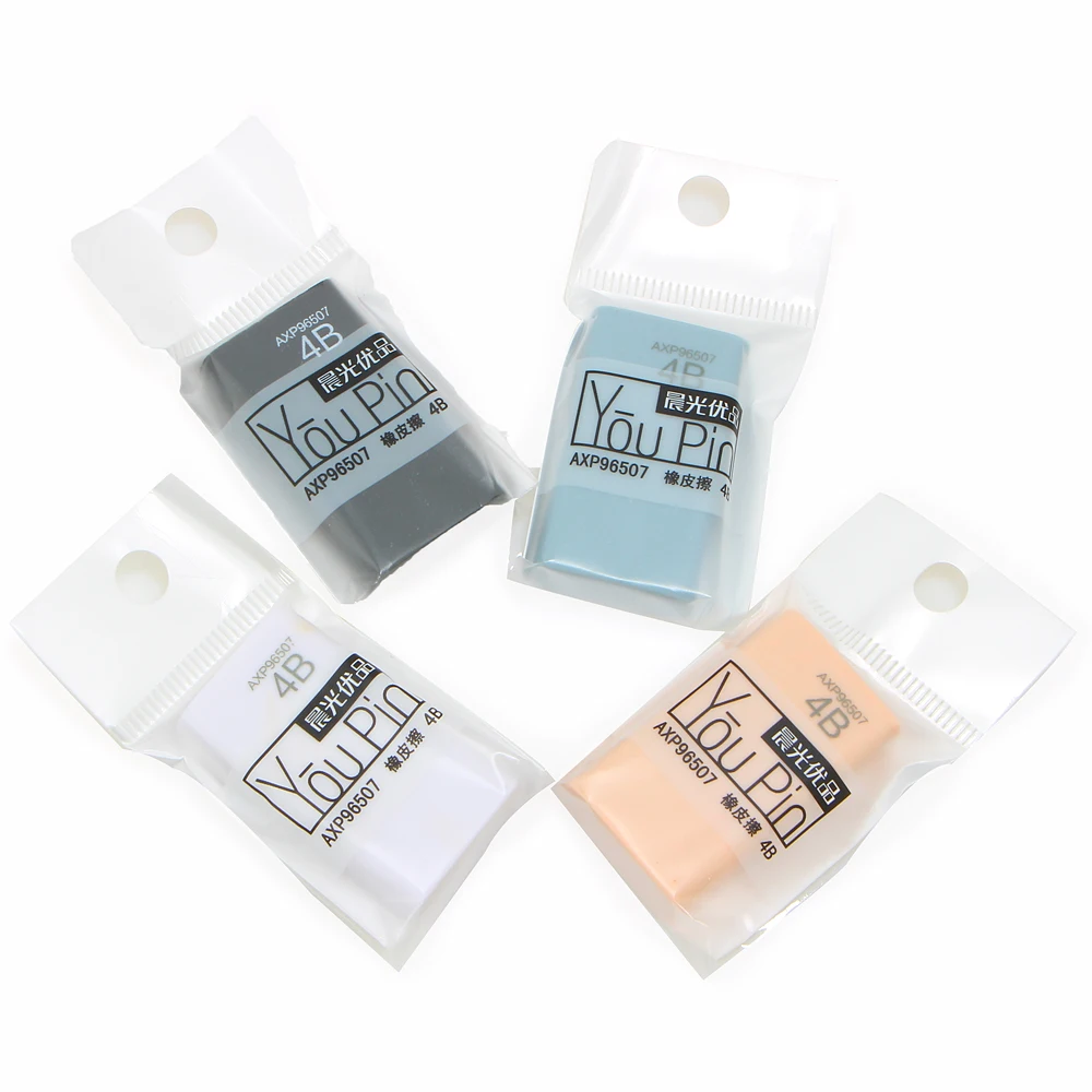 4 шт./лот резиновый ластик креативный 4B карандаш очиститель материал подарок