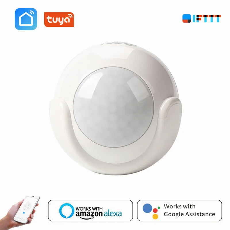 

Датчик движения PIR, датчик движения с Wi-Fi, датчик движения, приложение Smart Life, беспроводная домашняя система безопасности IFTTT для голосового у...