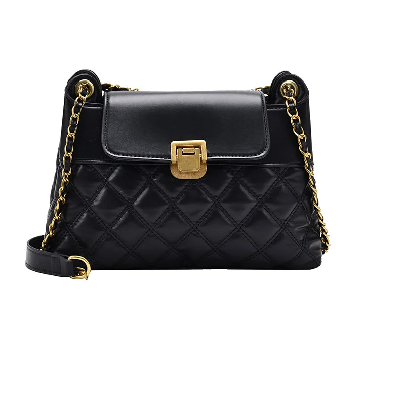 

Ringer Chain Women's Bag 2021 Autumn and Winter New Tide Fashionable Hundred Female Small Fragrant Wind Shoulder Bag