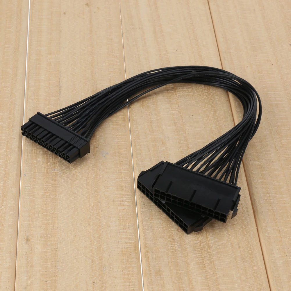 ATX 24Pin 2 двойной Molex PSU Voeding шнур Moederbord адаптер конвертер Kabel Starter Extender Synchrone