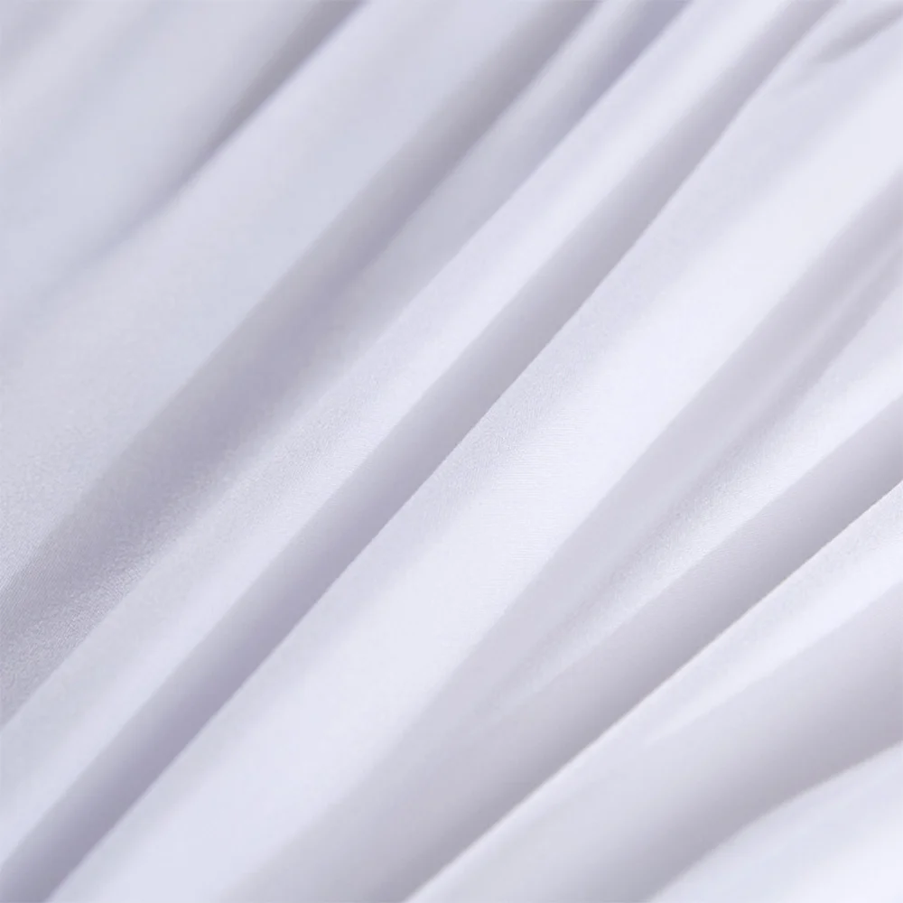 

Elastic Dust Ruffle Bed Shirt Fashion Polyester Bed Bedding Pleated Skirt for Home Hotel - 100x200cm (White)