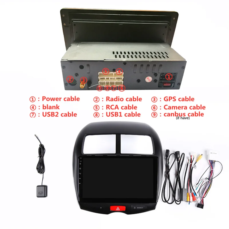Автомагнитола для Mitsubishi ASX 2010 2011 2012 2013 2016 8 ядер 10 1 дюйма 4G RAM Android DVD GPS