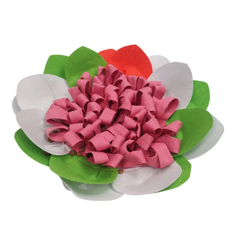 

Dog Snuffle Pad Slow Feeding Bowl Dog Training Relieve Stress Flower Shaped Mat