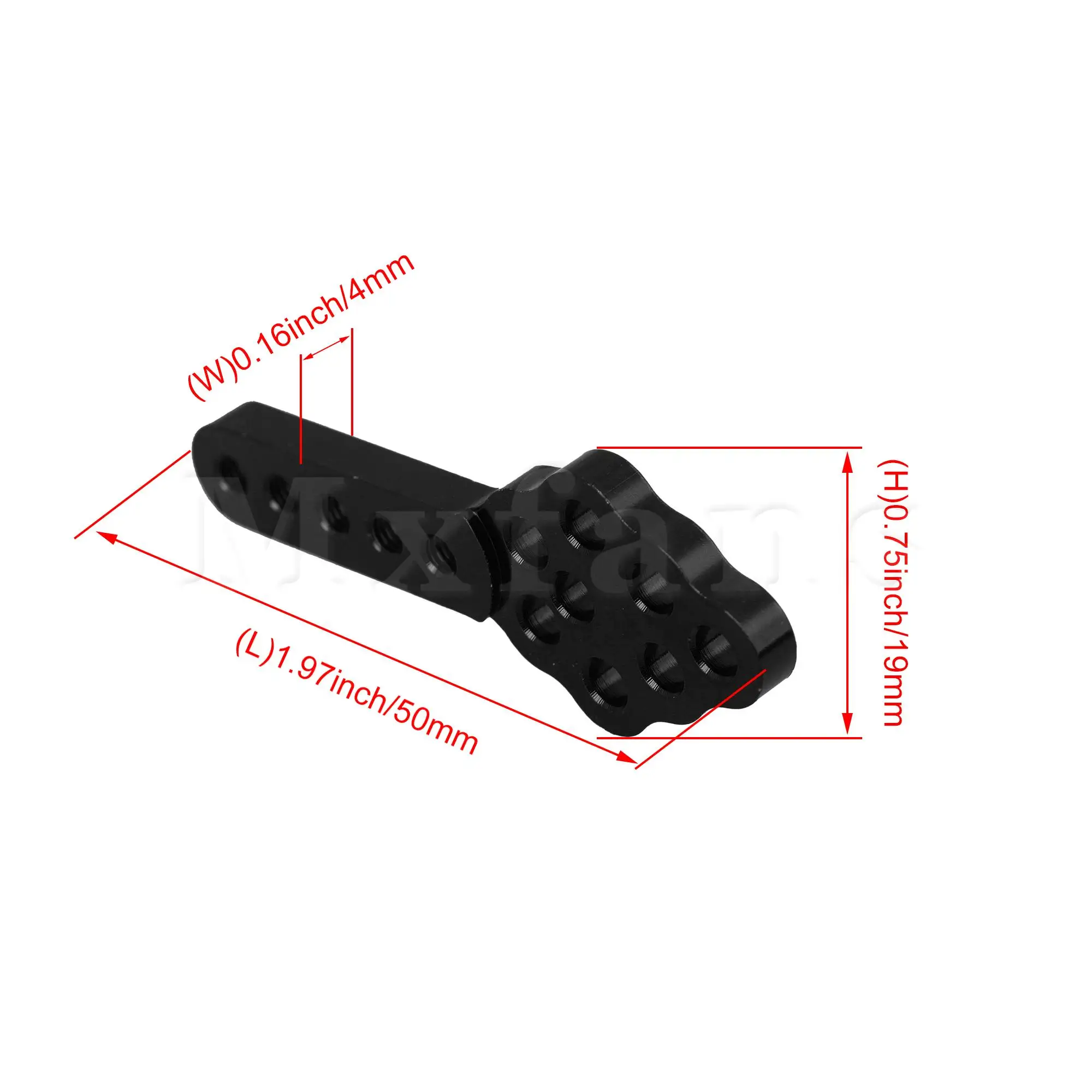 

Mxfans 4Pieces RC 1:10 Black Shock Absorber Mount Replacement for Axial SCX10