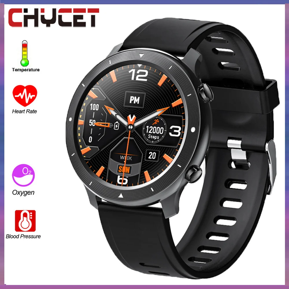 

CHYCET NEW Smart Watch Men Sports Fitness Tracker Heart Rate Monitor IP67 Waterproof Blood Pressure SmartWatch for Android IOS