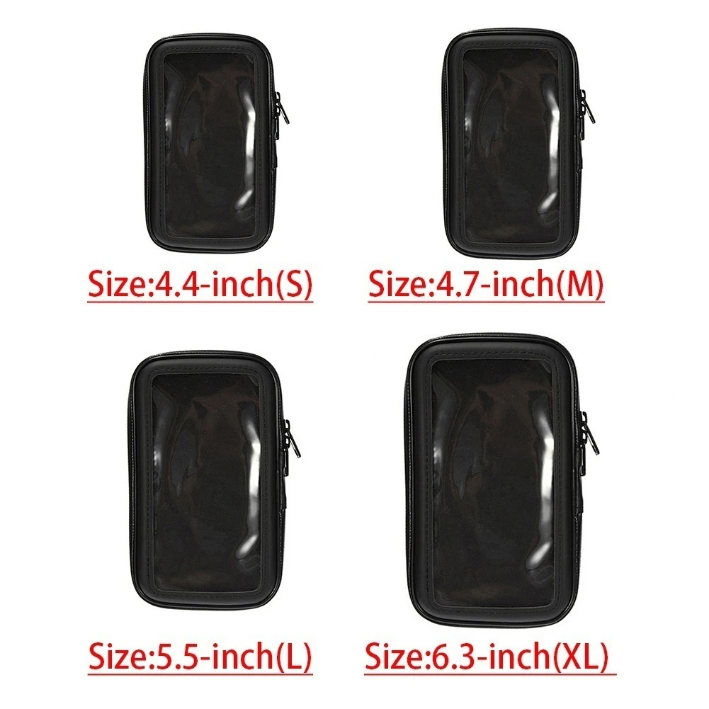 

360 Degree Rotation Waterproof Motorcycle Bicycle Phone Handlebar Mount Holder Bag Stand Bracket Motorcycle Accessories