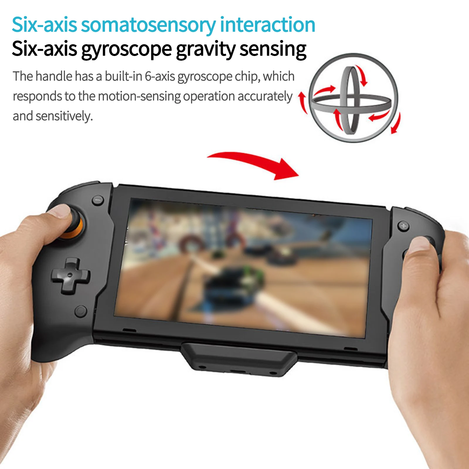 

For Nintendo Switch Handle Grip Controller Wireless Joypad Fixed Left And Right Gamepad Push-in Game Controller Double Motor