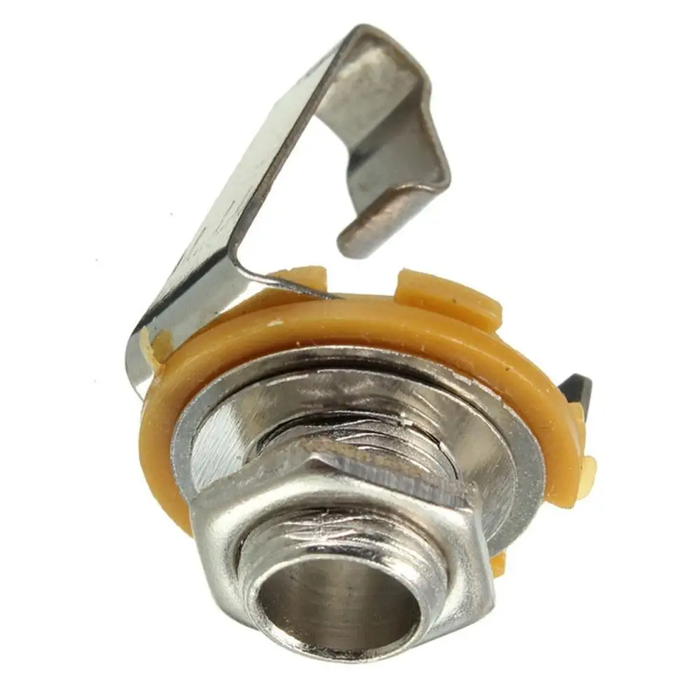 10 stückeset 14 zoll metall gitarre jack buchse stecker weiblich panel mount für alle akustische elektrische bass gitarre free global ship