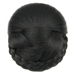 Плетеный шиньон из высокотемпературного волокна, 6 цветов