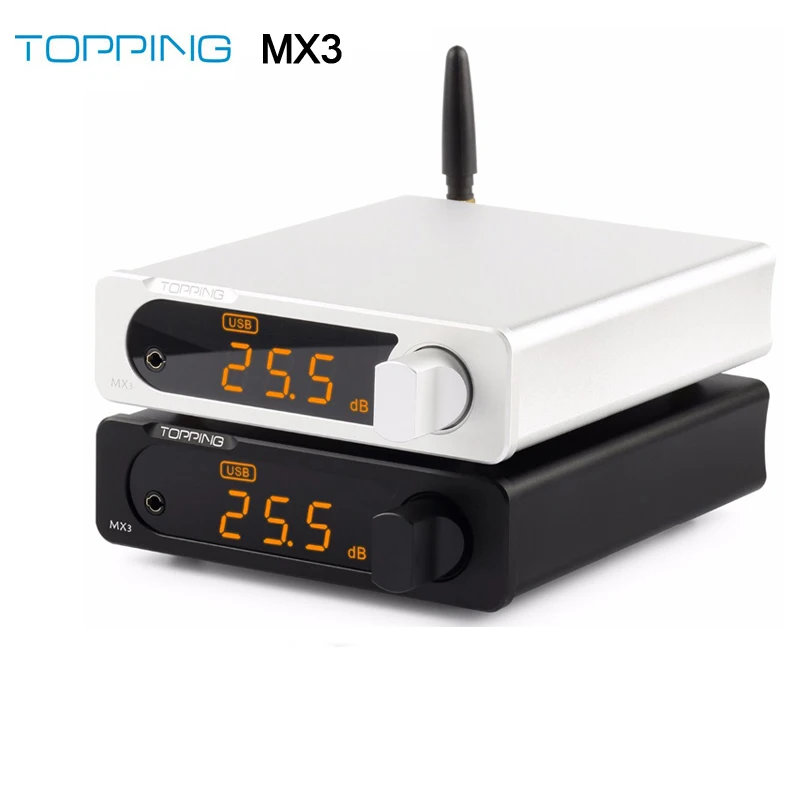 Topping MX3 40 Вт * 2 усилитель со встроенным DAC наушников amp Bluetooth вход LMH6643 + TDA7498E PCM5102A