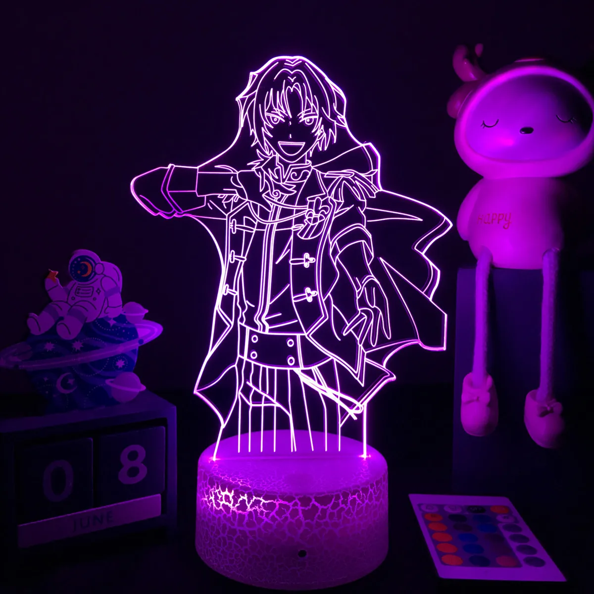 

3D Game Lamp Ensemble Stars Nightlight Tsukinaga Leo Figure Bedside Lamp for Bedroom Decorative Kids Birthday Gift