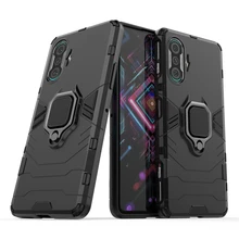 For Xiaomi POCO F3 GT Case Cover For Xiaomi POCO F3 GT M3 X3 Pro NFC Cover Armor Shell Finger Ring Hard PC Protective Phone Case