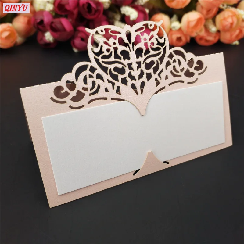 10 шт. лазерная резка сиденье карта имя место Свадебная вечеринка украшение стола