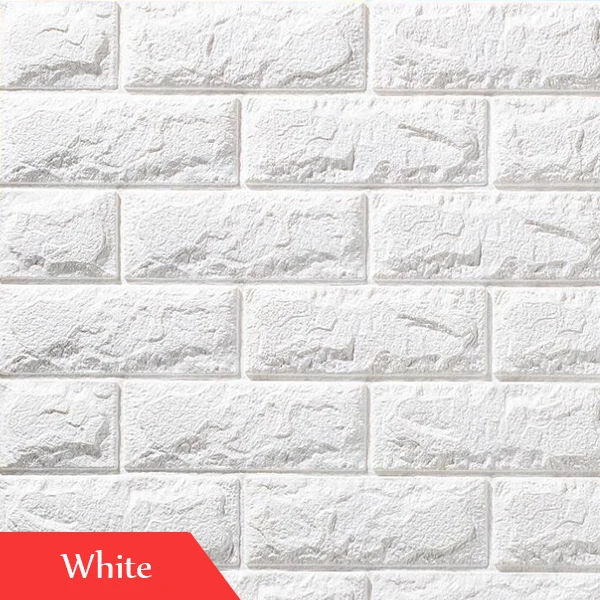 

77*70cm Self Adhesive Waterproof TV Background Brick Wallpapers 3D Wall Sticker Living Room Wallpaper Mural Bedroom Decorative