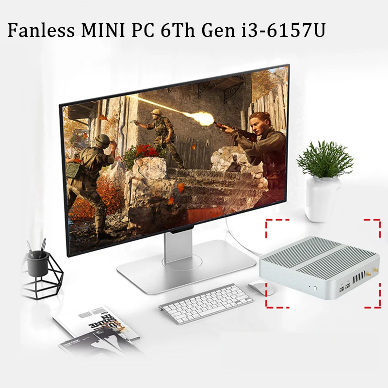 Intel core i3 6157Umini ПК в продаже intel Iris 550 win10 4K VGA HDMI мини неттоп Htpc nas сетевое хранилище