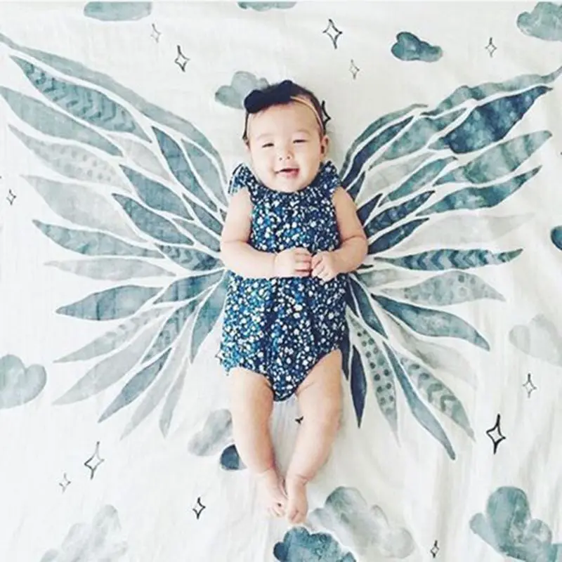 

Cute Baby Child Photography Photo Props Background Cloth Cartoon Castle Dinosaur Print Decorative Blanket