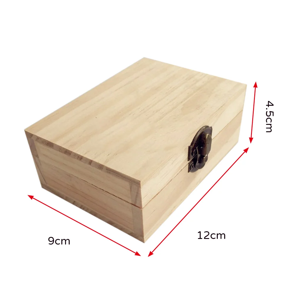 

1pc Natural Simple Wooden Three-grid Jewelry Essential Oil Bottle Storage Box