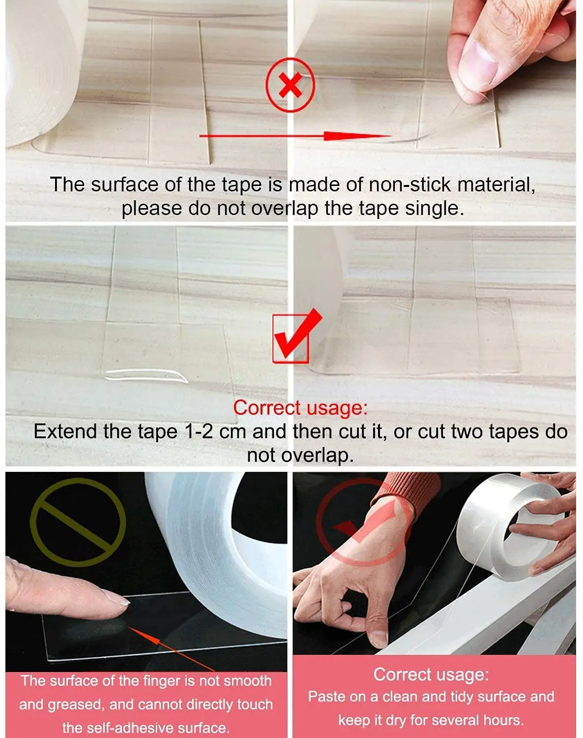 Односторонняя кухонная лента водонепроницаемая прочная самоклеящаяся