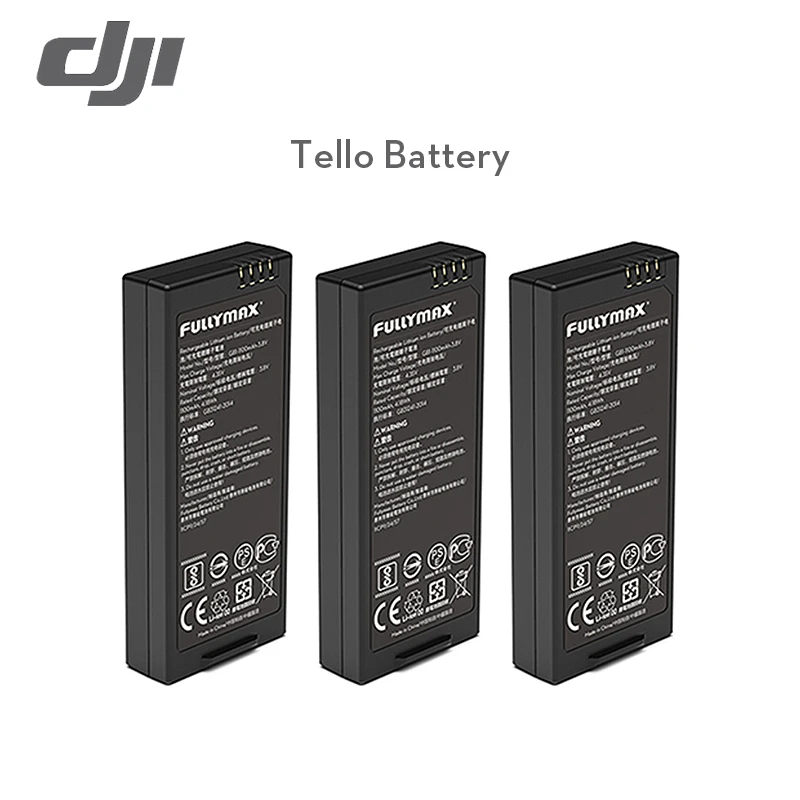 

DJI Original Tello Flight Battery with 1100 mAh 3.8 V 13-min Flight for DJI Tello Drone Battery Parts