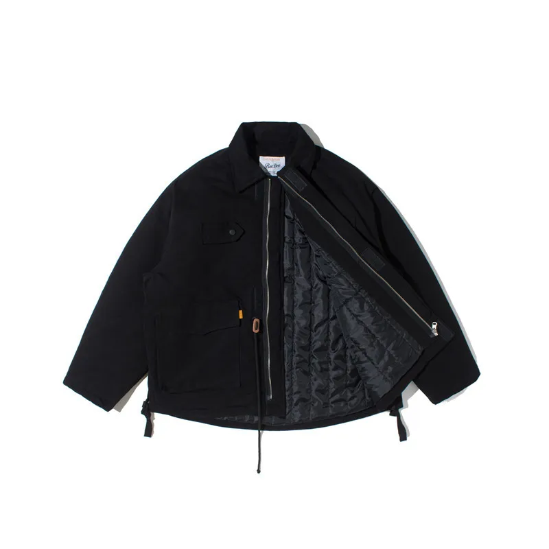 Мужская винтажная рабочая одежда повседневная свободная Толстая хлопковая в