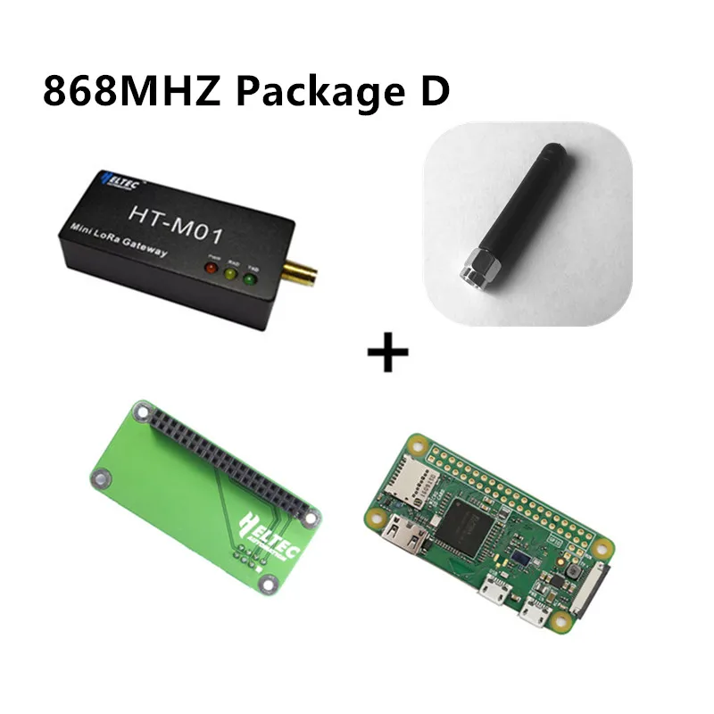 Мини IOT Lora шлюз LoraWan SX1301 sx1255/57 lora 8 каналов 433 МГц/868 МГц/915 МГц для шлюза Интегрированный для Raspberry Pi - Цвет: 868MHZ Package D