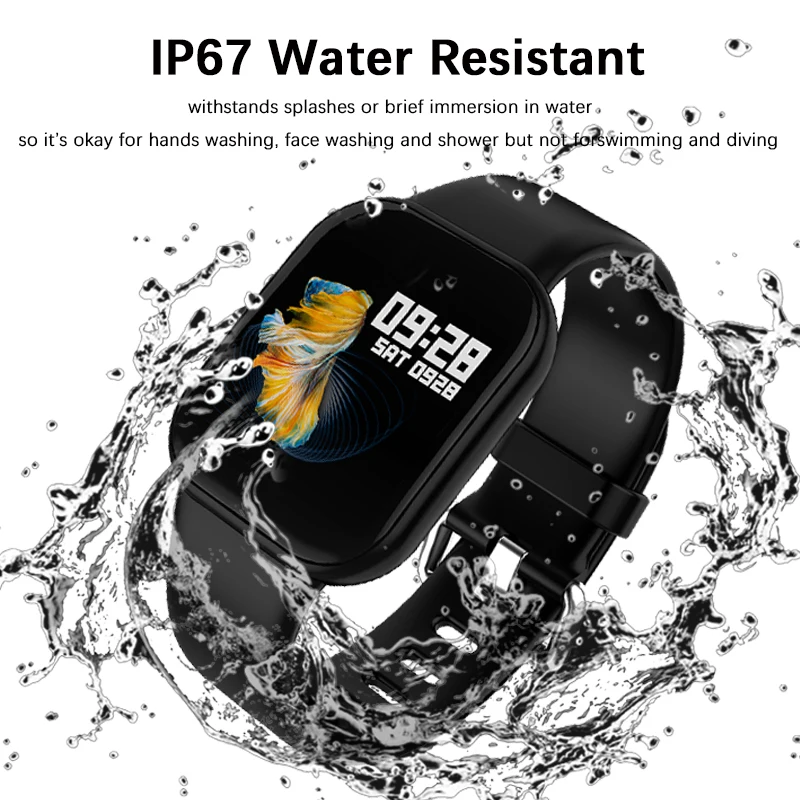 Мужские Смарт-часы с сенсорным экраном водонепроницаемые Bluetooth фитнес-трекер