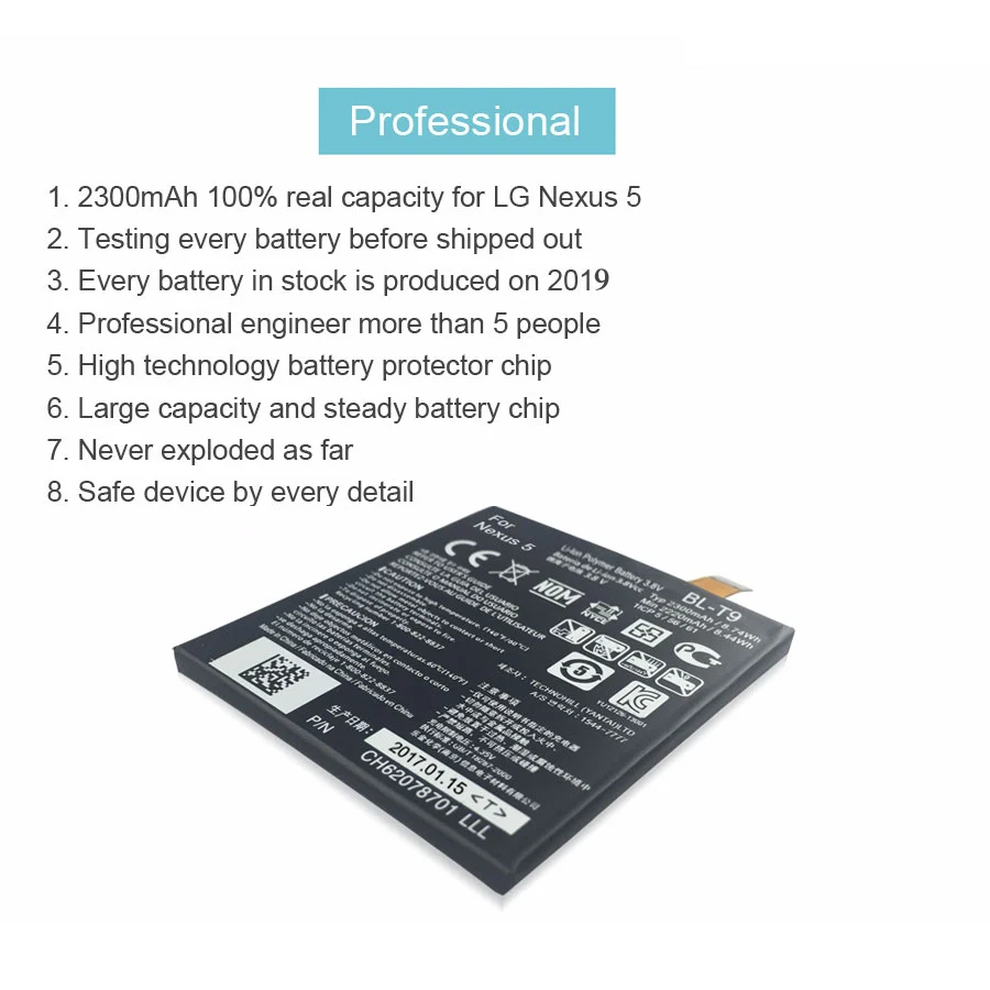 PINZHENG аккумулятор мобильного телефона для LG Nexus 5 BL-T9 E980 G D820 D821 BLT9 сменный аккумулятор с инструментами