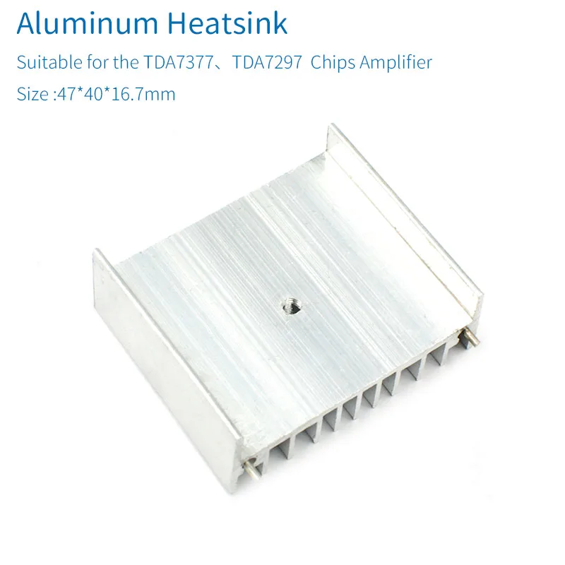 UNISIAN 1/2 шт. Алюминий теплоотвод ИС электронный чип-радиатор охлаждения кулер для