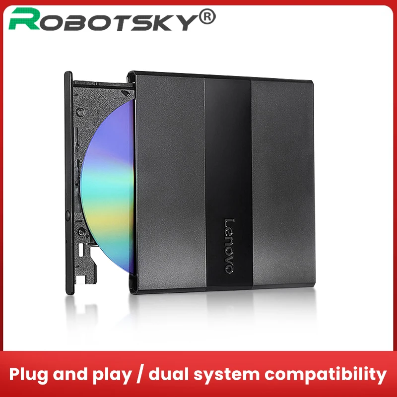 USB 3 0 DVD внешняя горелка Lenovo DB75Plus привод для записи 8X чтения плеер ноутбука