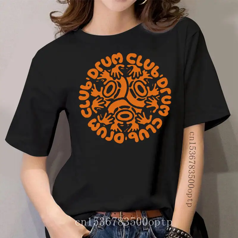 

women Short sleeve tshirt drum club t shirt T Shirt Women t-shirt