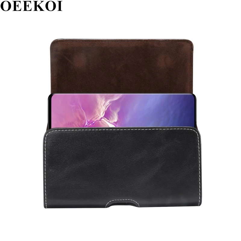 Чехол Из искусственной овчины OEEKOI с зажимом для ремня Samsung Galaxy S21/S20 5G/Note