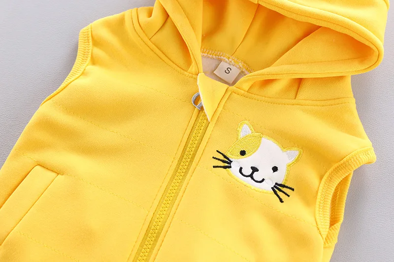 

Autumn Winter Baby Clothes Sets Kids Tracksuits Sport Suit For Girls Cartoon T-shirt + Pants+Vest 3pcs Baby Outfits Sets