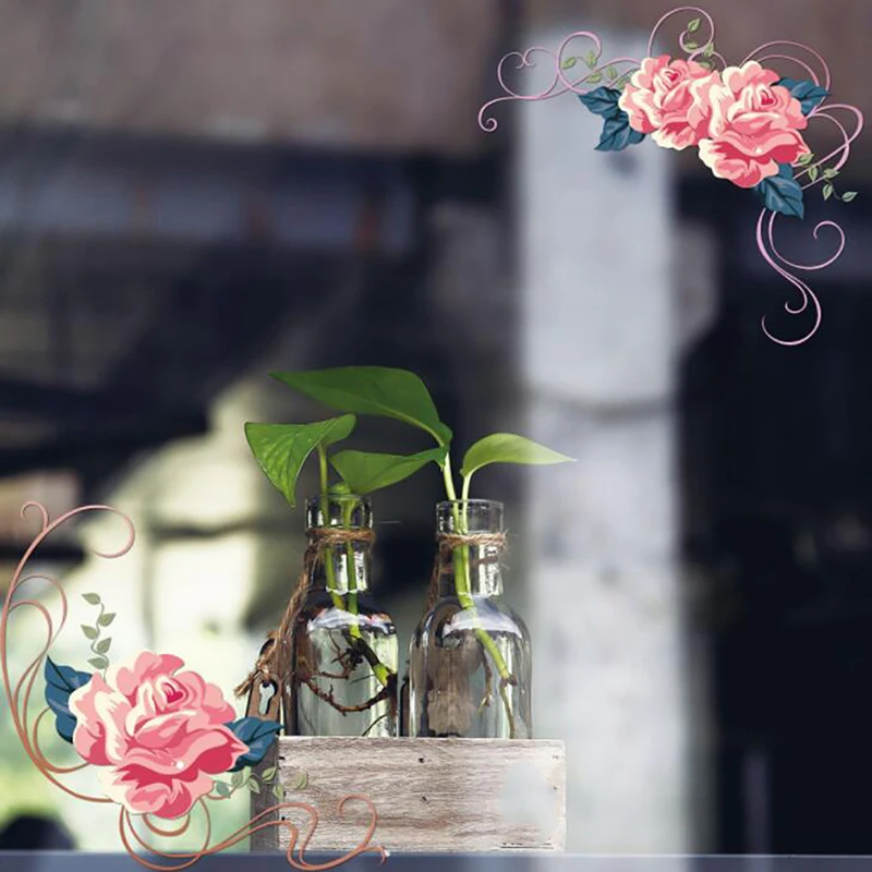 Наклейка на окно стеклянная пленка наклейка стену s Талия унитаз сделай сам