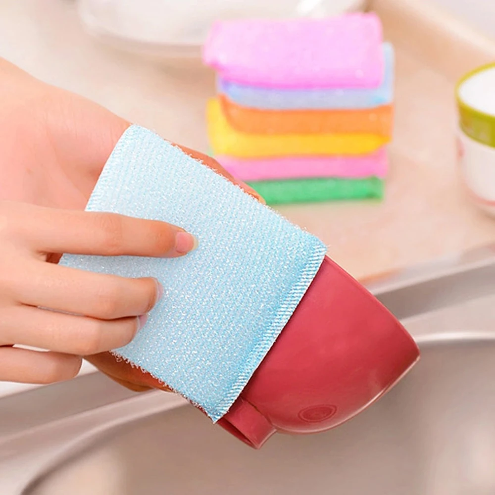 New 4pcs kitchen wash the big king clean cloth dishcloth does not get oil pan sponge | Дом и сад