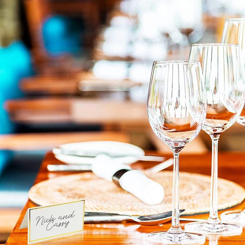 

120pcs/set Bronzing Place Cards Wedding Party Decoration Table Decor Table Name Message Greeting Card Event Party Seating Card