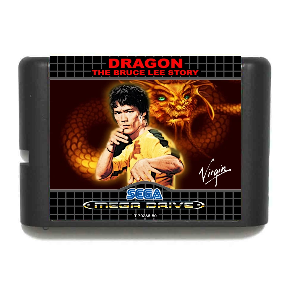 

Dragon the Bruce Lee Story NTSC-USA md 16 bit Game Card For Sega Mega Drive For Genesis