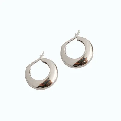 

18K Genuine Gold Filled Waterdrop Huggies Silver Earrings 925 Sterling Silver Hoop earrings Minimalist Jewelry