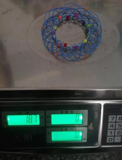 

Decompression Flexible Basket Soft Steel Magic Iron Ring Ornament 2pc