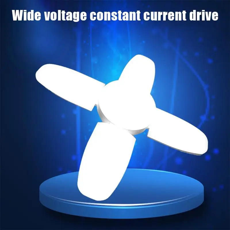 

60W Garage Light 6500K Deformable Led Garage Lamp With 4 Adjustable Panels Illuminator Led Light for Warehouse Supermarket