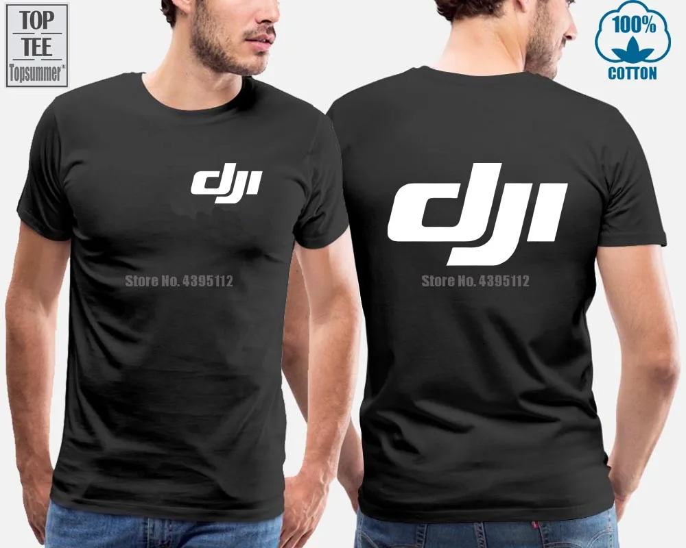 

Mens Fashion Dji Phantom Pilot Printed T Shirts Women Tshirt