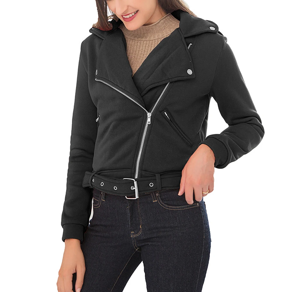 Осенняя Женская Базовая куртка пальто повседневная бейсбольная на молнии с
